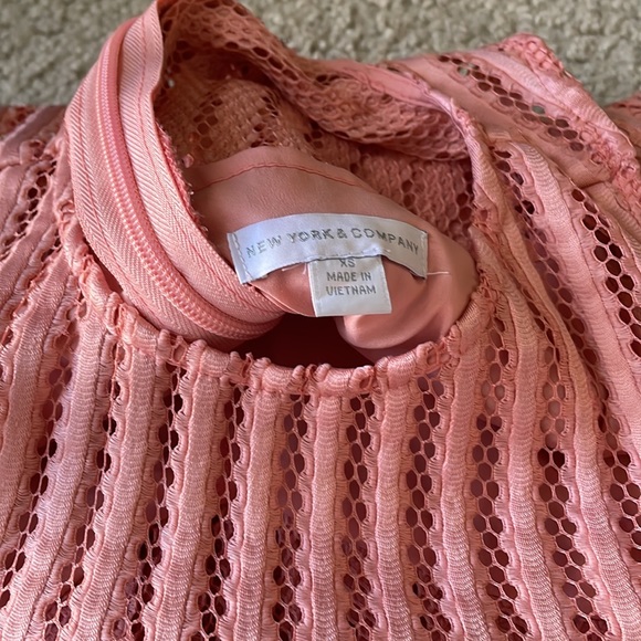 New York & Company Pink Detailed 2-Piece Dress Set - Picture 7 of 9